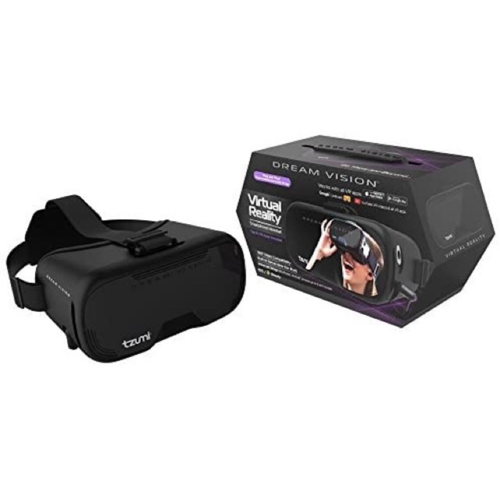 Tzumi Dream Vision Virtual Reality Smartphone Headset 3-D Virtual Glasses